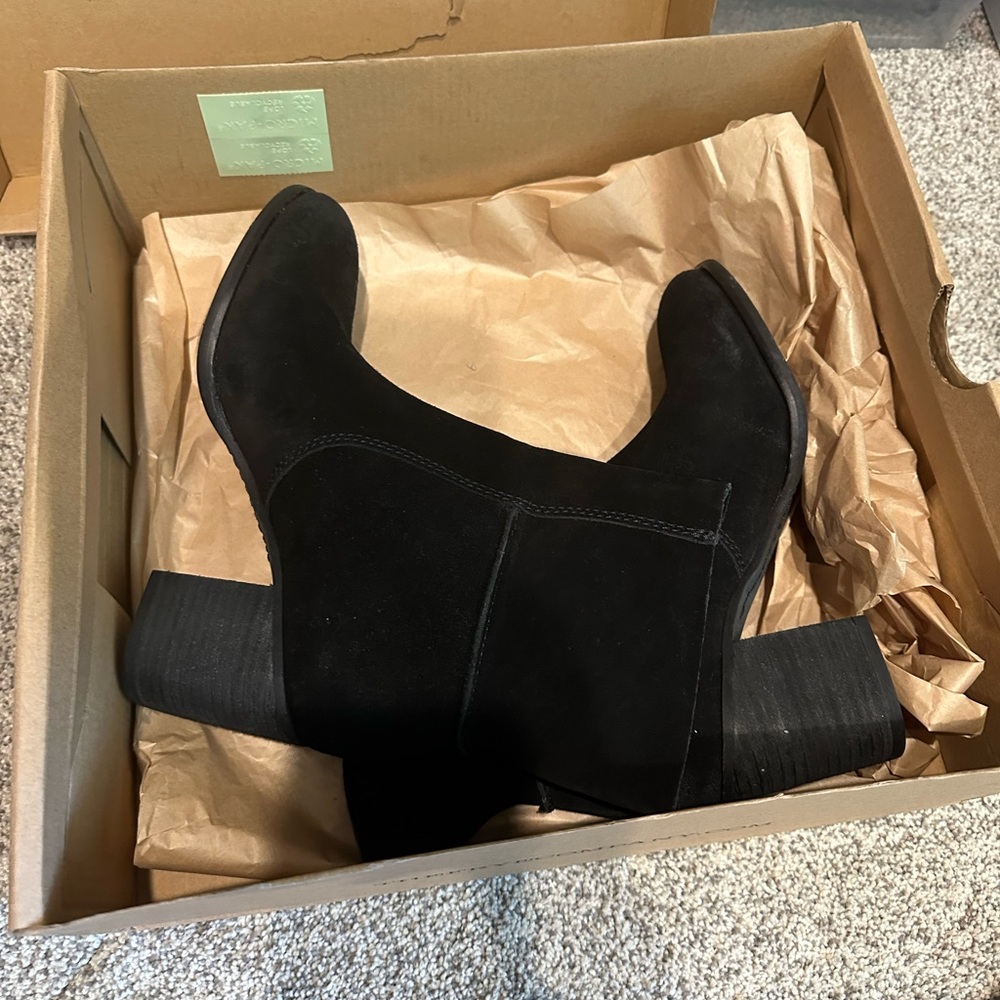 FRYE AND CO. Ankle Boots - Black Suede phoebe slouch mid